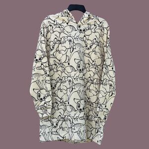 Disney Cream and Black Long Sleeve Dress/Hoodie